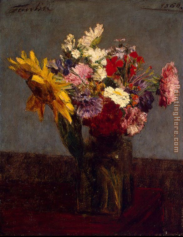 Flowers VIII painting - Henri Fantin-Latour Flowers VIII art painting